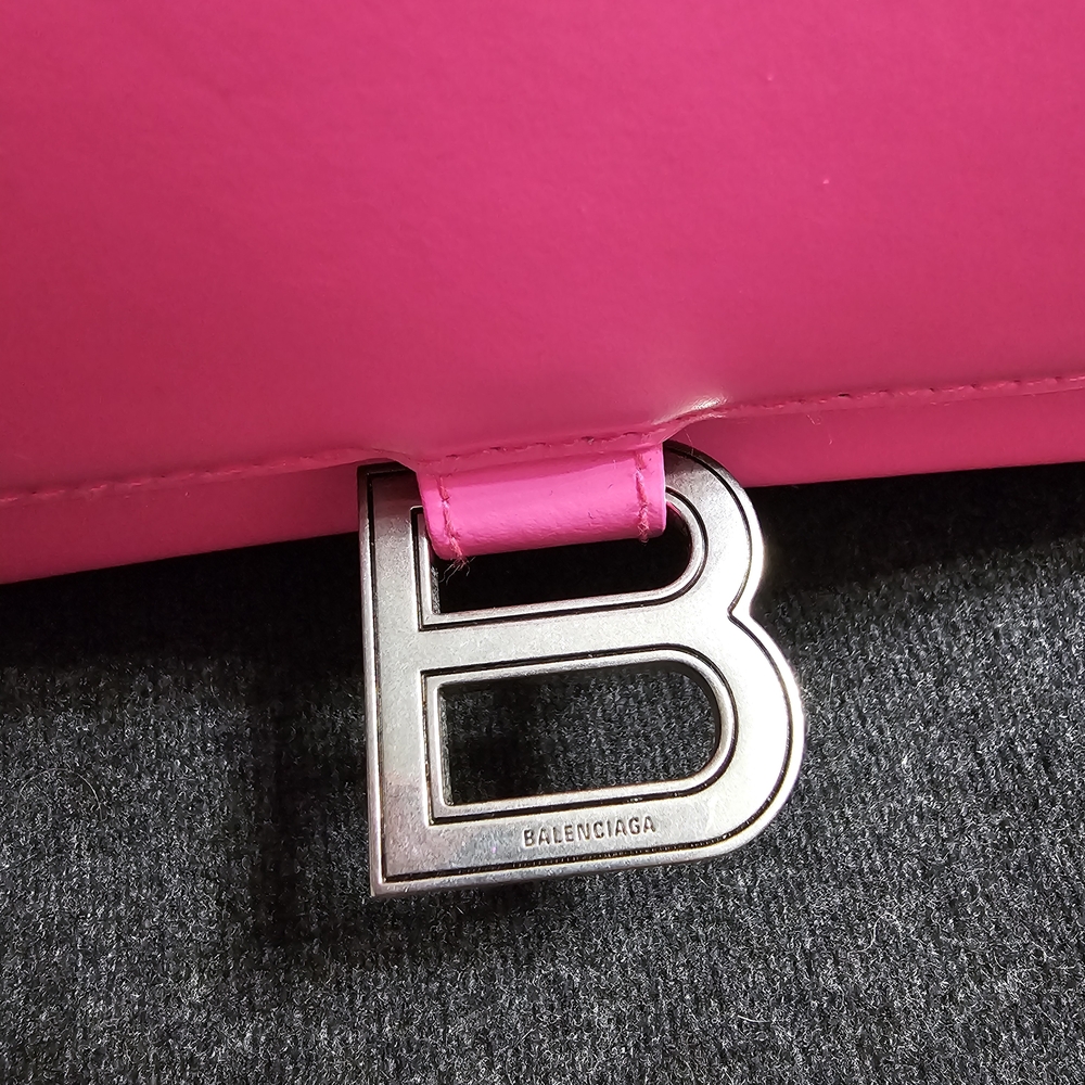 Balenciaga Hourglass XS 2 Way Hand Shoulder Bag Barbie Pink - Picture 7 of 10